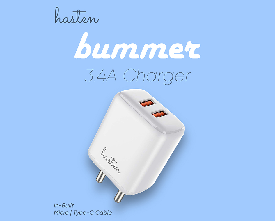 Bummer 3.4A Charger with Type-C Cable - Hasten Shop